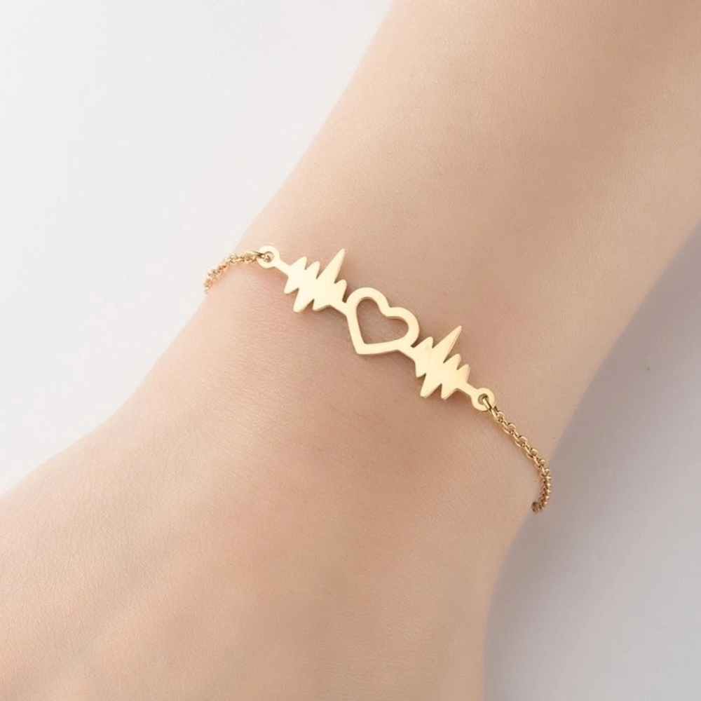 Elegant Heartbeat Bracelet